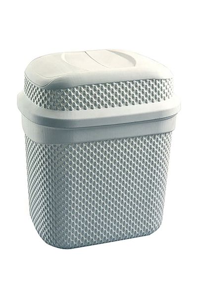 Üçsan Drop Design Plastic Whirlpool Trash Bin 11 Liter
