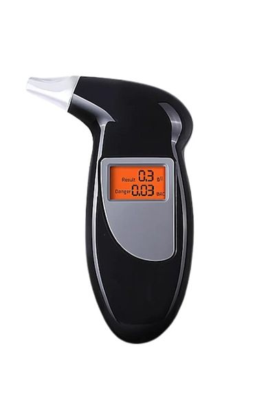 SDEPOT Alcool Test SDEPOT® with LCD Display, Digital Breathalyzer, 5 Mouthpieces, Black