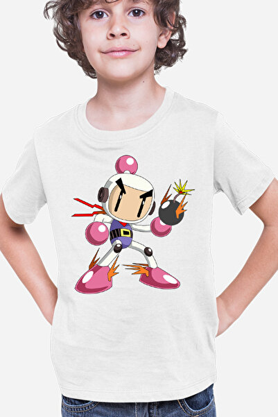 OEM Bomberman Angry Ιαπωνικό παιδικό μπλουζάκι για πολλούς παίκτες