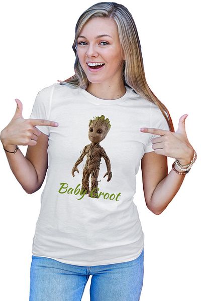 OEM Tricou dama Baby Groot Nature Living Planet Gamora Rocket