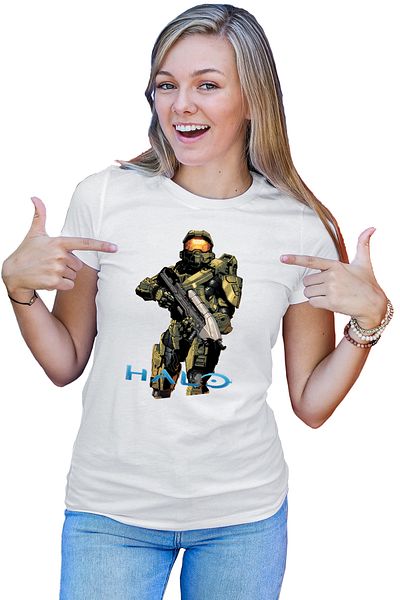 OEM Tricou dama Halo Spartan Soldier Army Hero Master