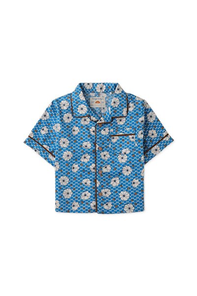 Gingersnaps Short Sleeve Woven Polo Shirt for Newborn Boys