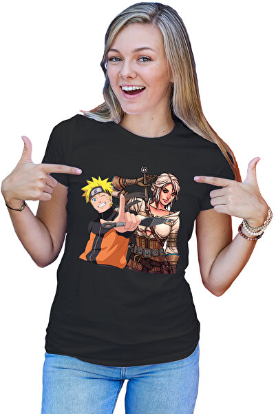 OEM Tricou dama The Witcher Ciri Naruto Shippuden Anime Desene