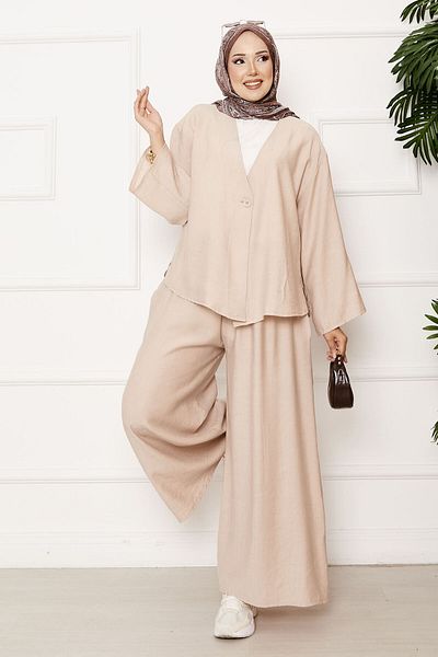 EBRUTESETTÜR One Button Detailed Casual Double Suit