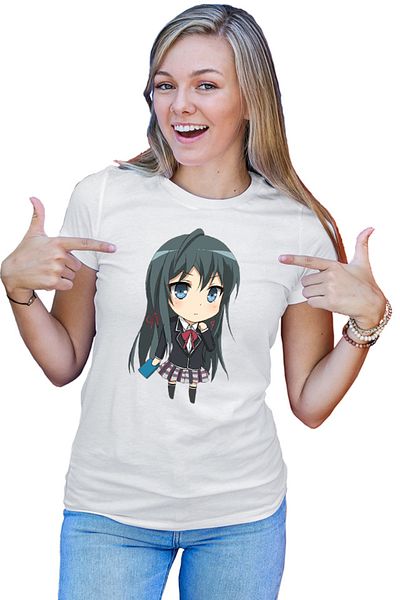 OEM Tricou dama OreGairu Yukino Scoala Anime Manga Love