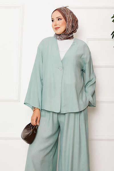 EBRUTESETTÜR One Button Detailed Casual Double Suit