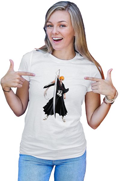 OEM Tricou dama Bleach Ichigo Anime Death Japan Warrior