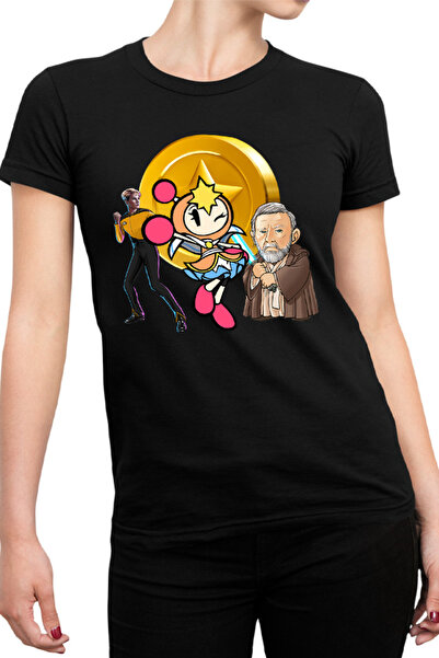 OEM Tricou dama Bomberman Obi Kenobi Star Trek Gold