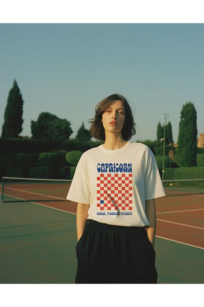 SVART WEAR Capricorn Designed Unisex Oversize T-Shirt