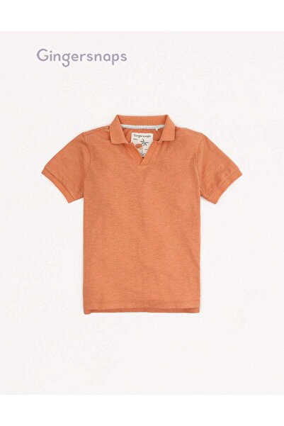 Gingersnaps Boys' Plain Polo T-Shirt with Stretchy Sleeves