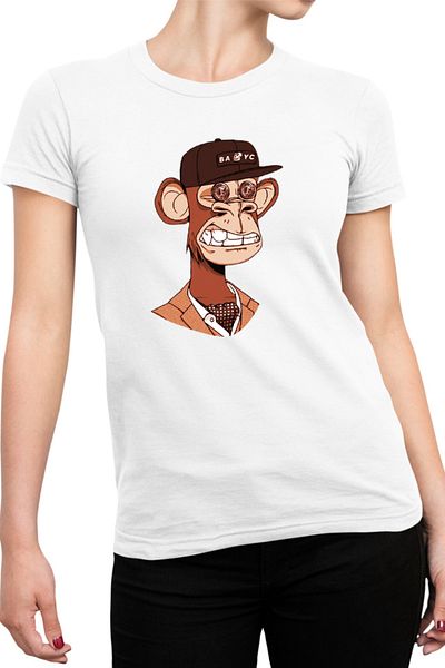 OEM Tricou dama NFT Monkey Modern Financial Global Economy