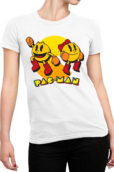 OEM Tricou dama Pac Man Woman Logo Eat Game