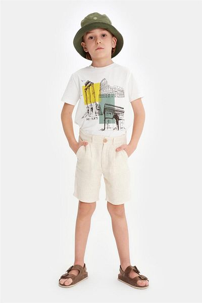 Nebbati Boy Beige Shorts