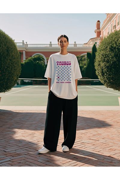 SVART WEAR Unisex Oversize T-Shirt with Taurus Design