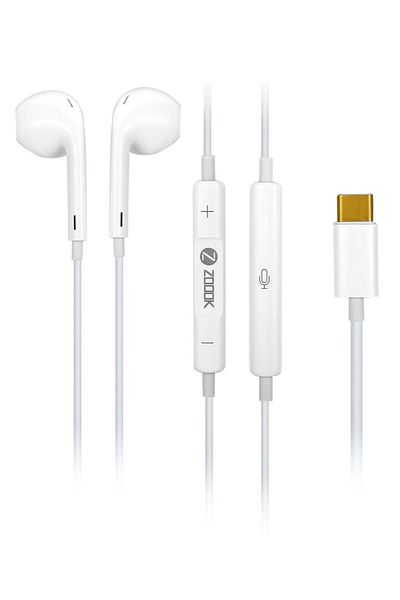 ZP Zoook Genius USB-C Wired Earphones with Mic & Volume Control