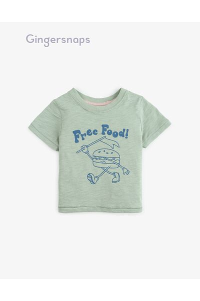 Gingersnaps Summer Baby Boys' T-Shirt with Round Neck