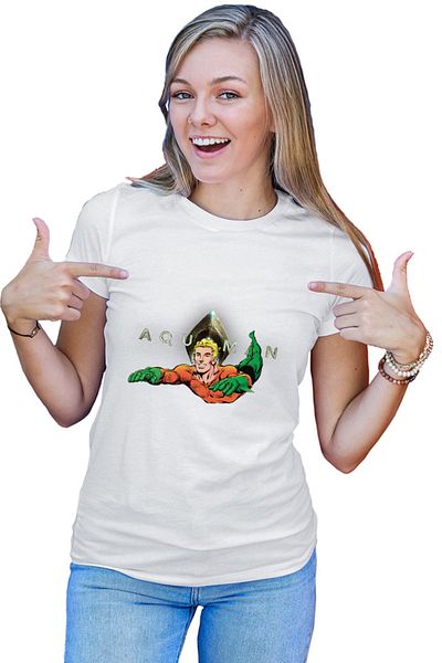 OEM Tricou dama Aquaman Logo Jump Water Swim Hero Strong