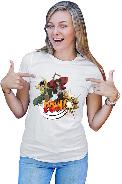 OEM Tricou dama Rurouni Kenshin Yahiko Mugen Hit Ninja
