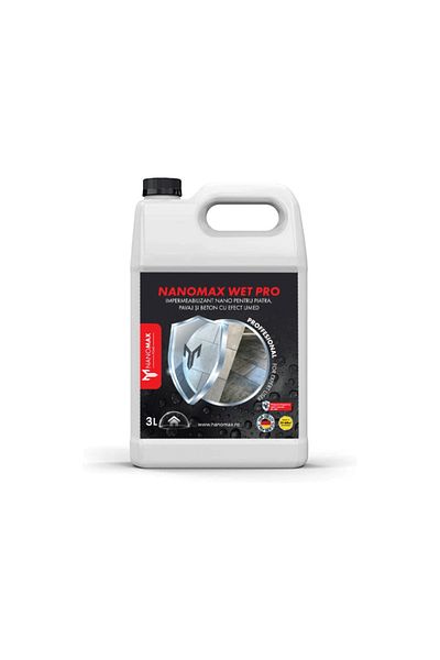 nanomax Impermeabilizant Wet Pro 3l – Efect Umed Și Protecție Pentru Piatră Naturală Și Beton