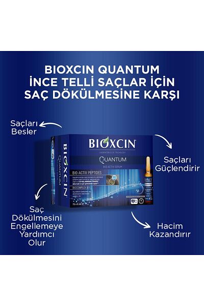 Bioxcin Quantum Extra Volume and Strengthening Hair Care Serum 15 X 6 ml