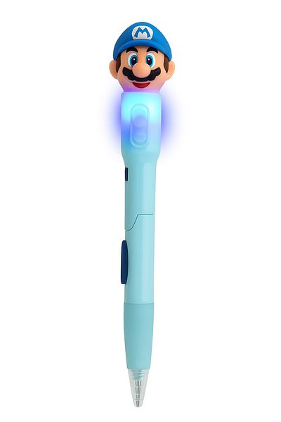 Bittox Lighted Super Mario Figure 0.7 mm Tip Pen - Ideal for Gifts and School