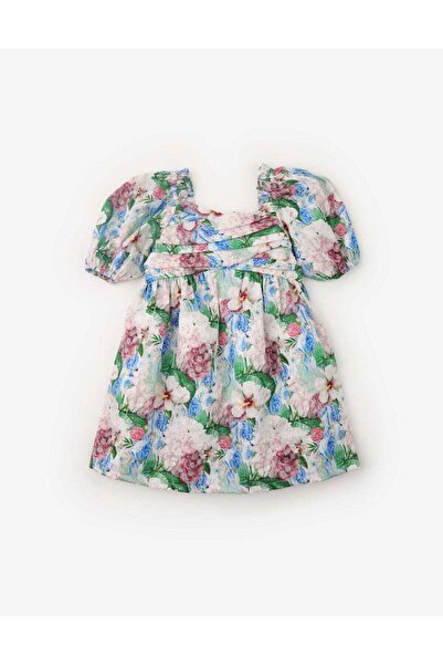 Gingersnaps Girls' Belted Short Sleeve Dress