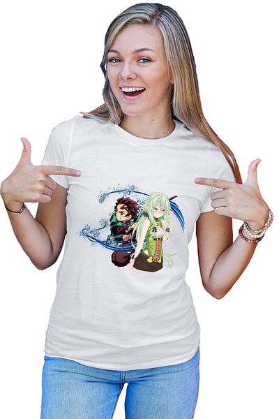 OEM Tricou dama Goblin Slayer Elf Kimetsu no Yaiba Tanjirou