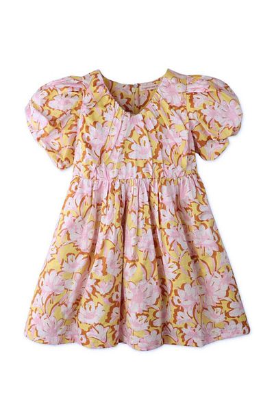 Gingersnaps Girls' Floral Short Sleeve Dress