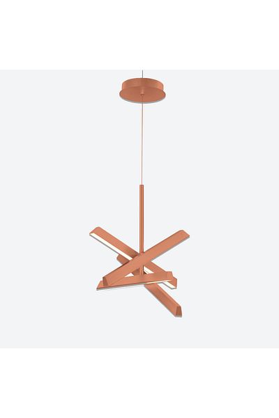 Olbia Terra Red 38W Pendant Chandelier - 3000K - 110° Diffusion Angle - 1824 Lumens - 220–240V - CRI 90+