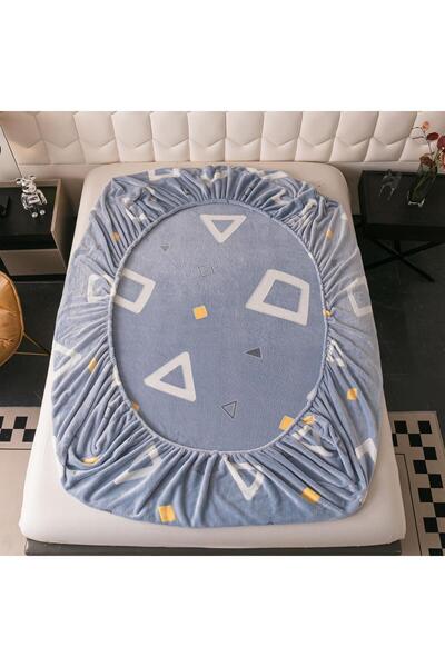 trendyhome Cocolino Duvet Cover, 180 x 200 Cm, Geometric Shapes, Blue/White, J22002
