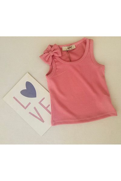 SANTRALBEBE Girl's Bow Strap Crop Badi
