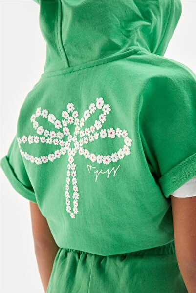 Tyess Girl Green Tracksuit Top