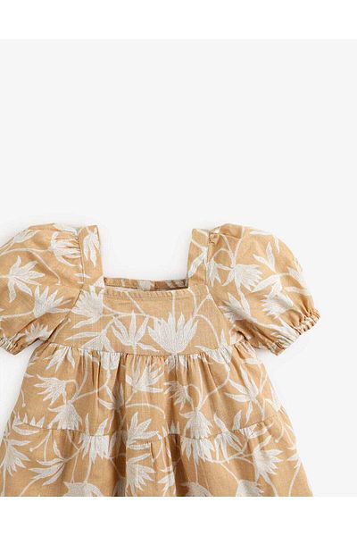 Gingersnaps Short Floral Dress with Short Sleeves for Baby Girls