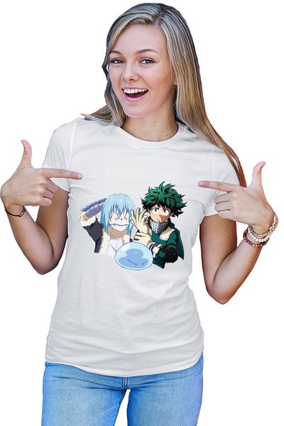 OEM Tricou dama TenSura Hero Academia Eren Attack on Titan Rinmuru
