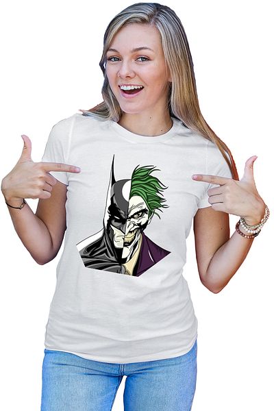 OEM Tricou dama Batman Joker Face Best Friends Megadeth Legends