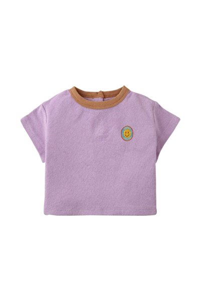 Gingersnaps Solid Baby Girls' Short Sleeve Blouse