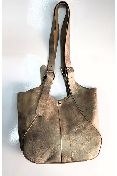 aysefe Genuine Leather Handmade Women's Shoulder Bag