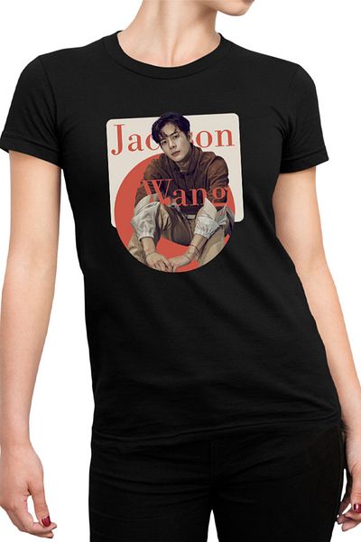 OEM Tricou dama Got7 Jackson Wang Chinese Rapper Dancer Multi Talent