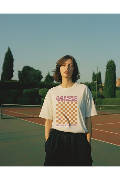 SVART WEAR Gemini Designed Unisex Oversize T-Shirt