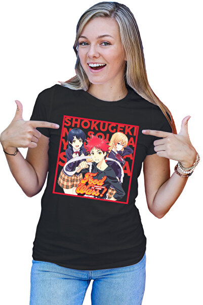 OEM Tricou dama Food Wars Souma Megumi Erica Trio Anime Cook