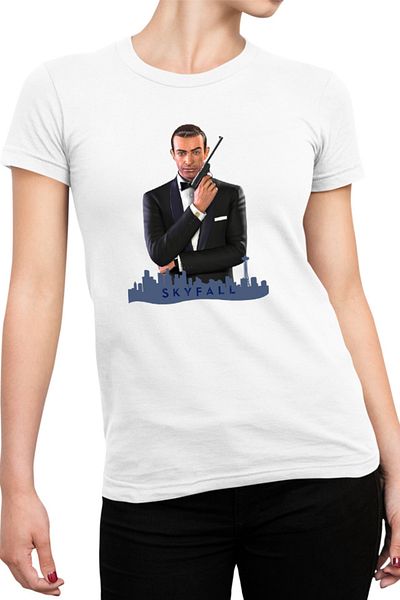 OEM Tricou dama James Bond Skyfall Movie Cool British Spy