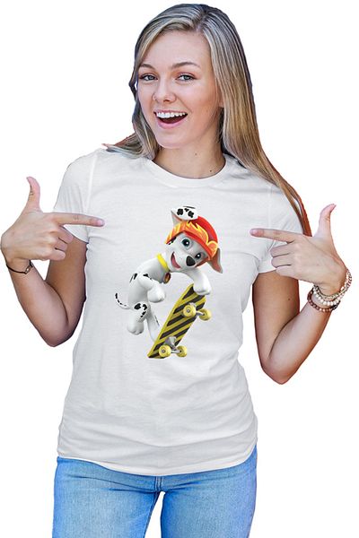 OEM Tricou dama Paw Patrol Dalmatioan Puppy Marshal