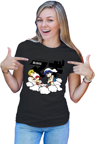 OEM Tricou dama Magi The Labyrinth of Magic Protagonists Group Clouds