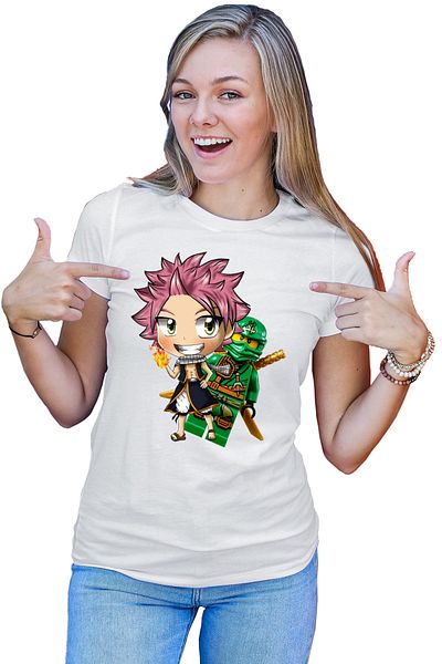 OEM Tricou dama Fairy Tail Ninjago Manga Cartoon