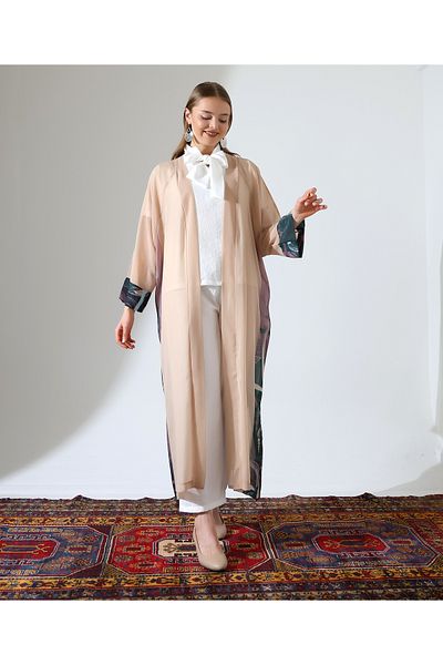 Fi'l Arz Fashion Long Chiffon Abaya