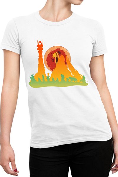 OEM Tricou dama Lord of the Rings Mountain Trip Save World Protect