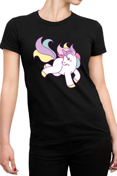 OEM Tricou dama Unicorn Squad Happy Beautiful Rainbow