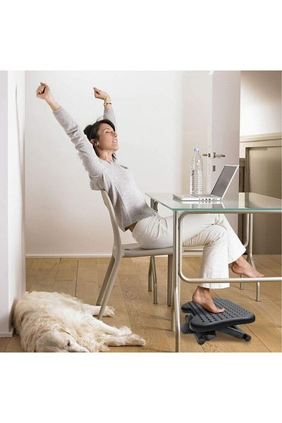 PROCART Ergonomic adjustable footrest, non-slip