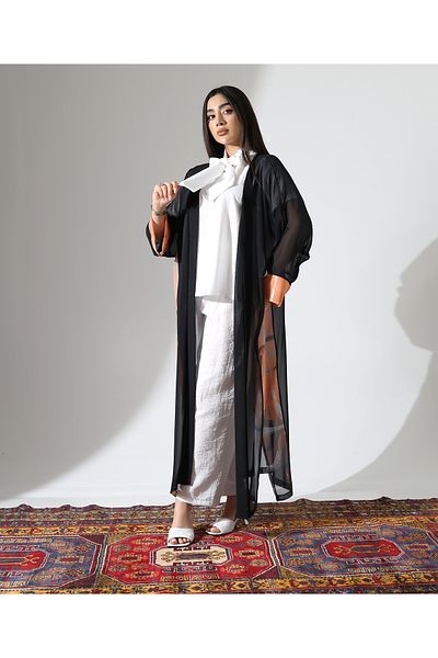 Fi'l Arz Fashion Long Chiffon Abaya