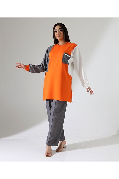 Fi'l Arz Fashion Pocket Detailed Sports Suit